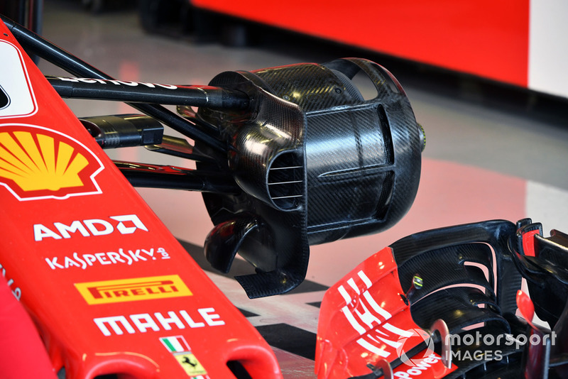 Ferrari SF-71H, mozzo della ruota anteriore