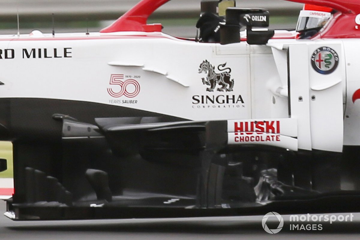 Il vecchio barge board dell'Alfa Romeo Racing C39