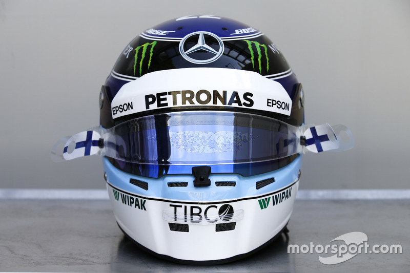 Casco especial para el GP de Mónaco de Valtteri Bottas, Mercedes-AMG F1