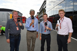 Martin Brundle, Sky TV, Damon Hill, Sky TV, Anthony Davidson, Sky TV ve Simon Lazenby, Sky TV