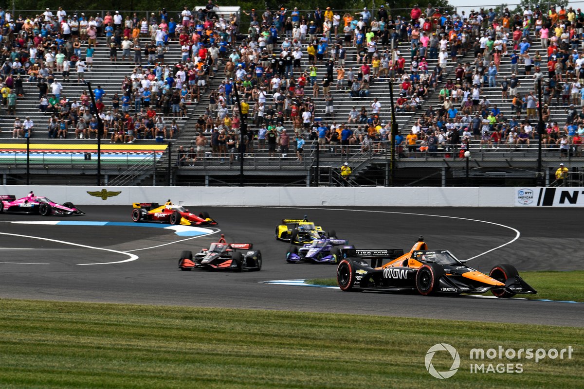 Patricio O'Ward, Arrow McLaren SP Chevrolet, Will Power, Team Penske Chevrolet, Romain Grosjean, Dale Coyne Racing with RWR Honda