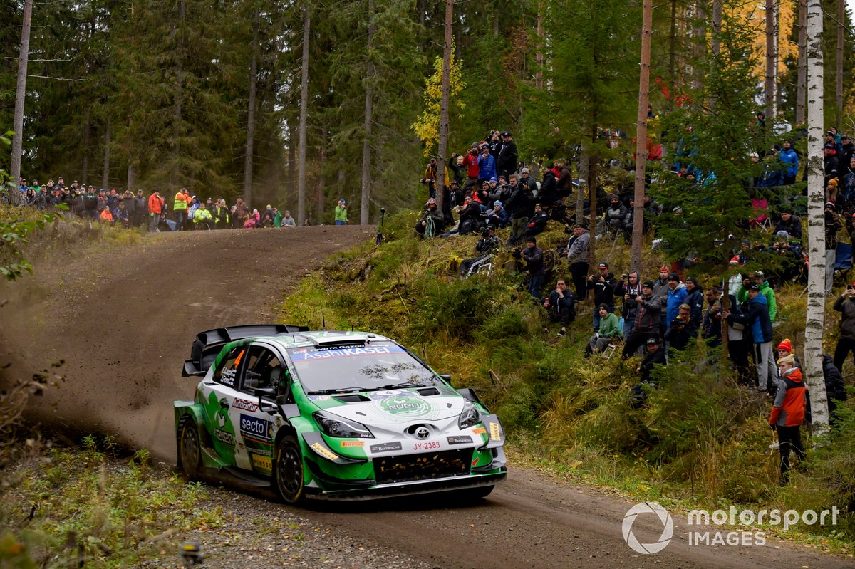 Esapekka Lappi, Janne Ferm, saat turun di Reli Finlandia 2021 bersama RTE-Motorsport, Toyota Yaris WRC