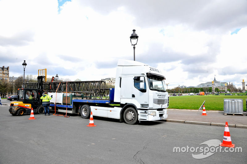 Voorbereidingen op de ePrix van Parijs