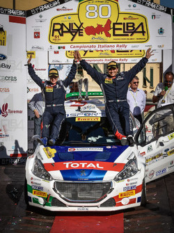 I vincitori Paolo Andreucci, Anna Andreussi, Peugeot 208 T16 R5, Peugeot Sport Italia