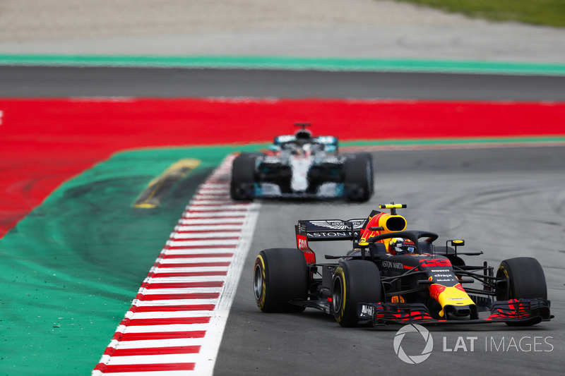 Макс Ферстаппен, Red Bull Racing RB14, Льюіс Хемілтон, Mercedes AMG F1 W09