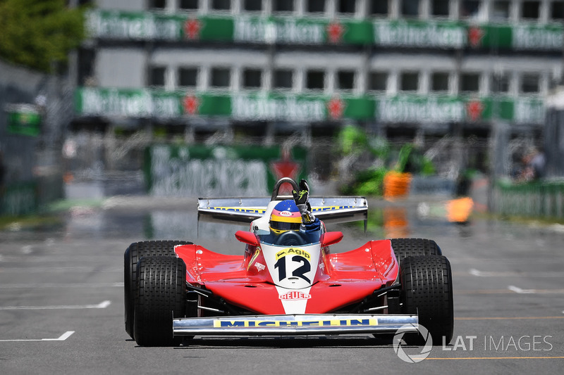 Jacques Villeneuve, drives his Fathers 1978 Canadian GP winning Ferrari 312T3