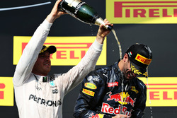 Podium: 2. Nico Rosberg, Mercedes AMG F1 Team; 3. Daniel Ricciardo, Red Bull Racing