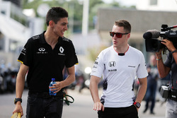 Esteban Ocon, Renault Sport F1 Team en Stoffel Vandoorne, McLaren