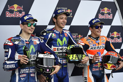 Polesitter Valentino Rossi, Yamaha Factory Racing, second place Jorge Lorenzo, Yamaha Factory Racing