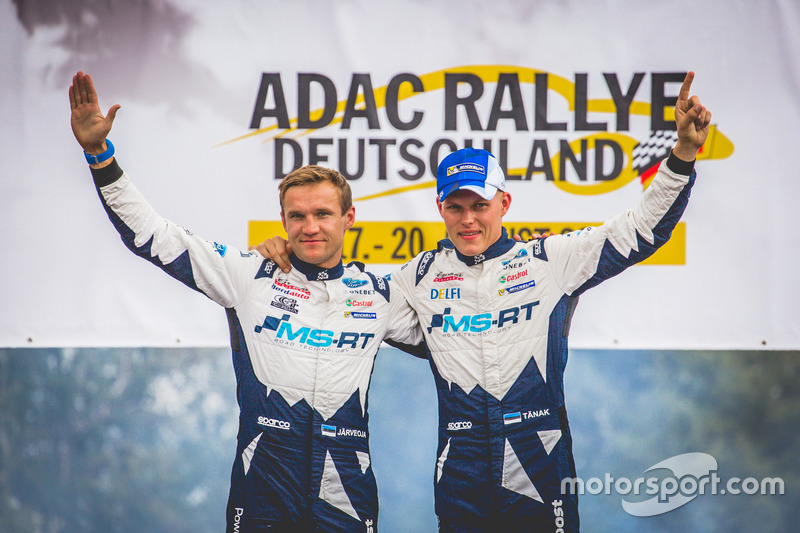 I vincitori del Rally Ott Tänak, Martin Järveoja, Ford Fiesta WRC, M-Sport