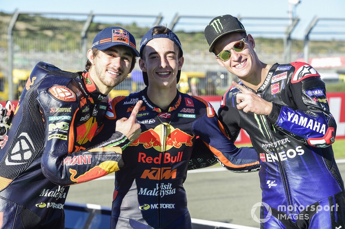 Remy Gardner, Pedro Acosta et Fabio Quartararo