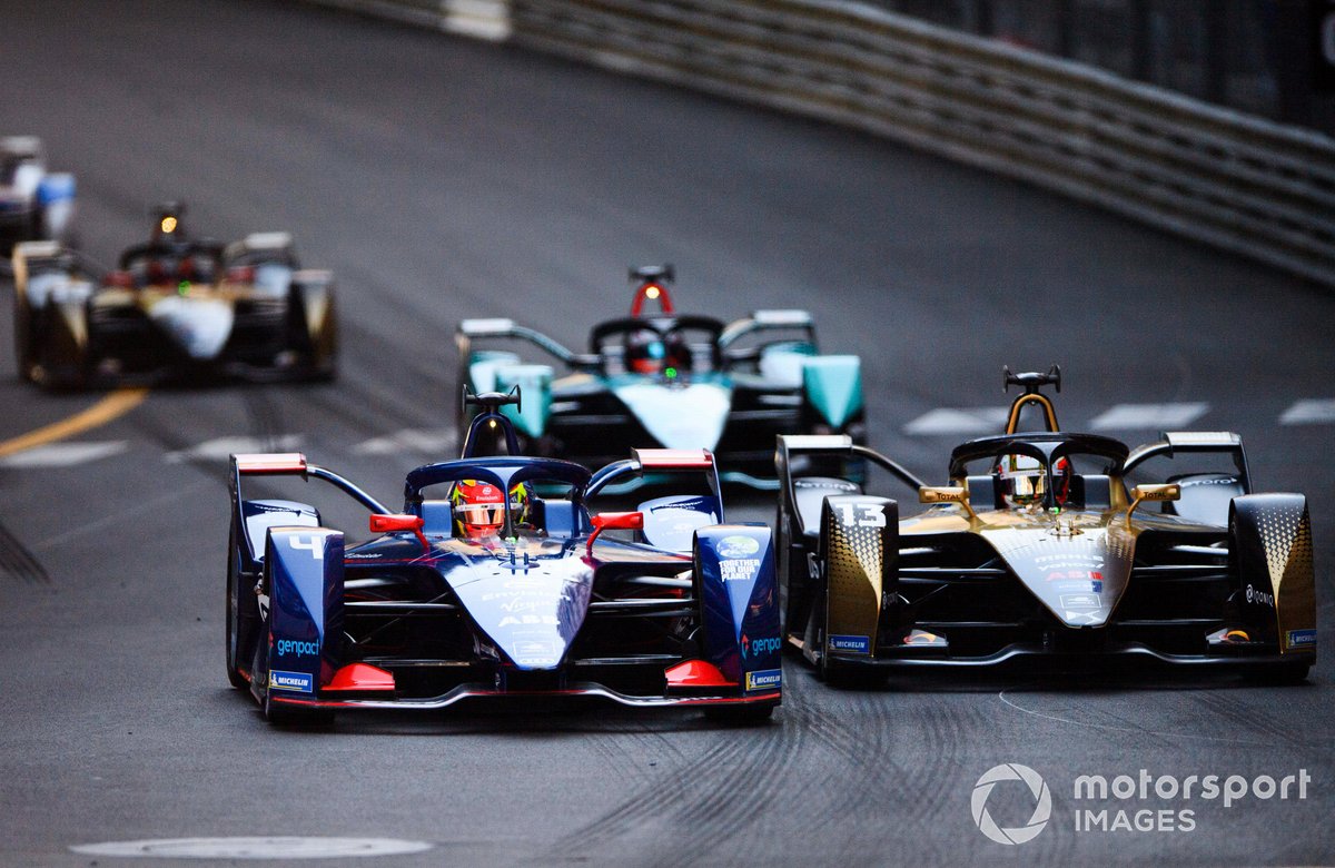 Robin Frijns, Envision Virgin Racing, Audi e-tron FE07 Antonio Felix Da Costa, DS Techeetah, DS E-Tense FE21