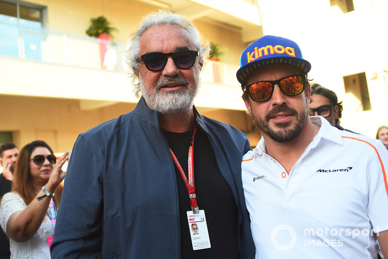 Flavio Briatore and Fernando Alonso, McLaren