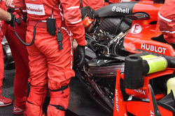 The engine of Kimi Raikkonen, Ferrari SF70H