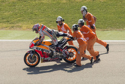 Marc Marquez, Repsol Honda Team, nach Sturz