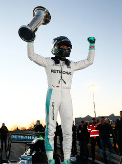 World Champion Nico Rosberg celebrates