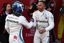 Race winner Lewis Hamilton, Mercedes-AMG F1 and Valtteri Bottas, Mercedes-AMG F1 celebrate in parc ferme