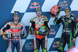Sıralama turları ilk 3: Dani Pedrosa, Repsol Honda Team, Cal Crutchlow, Team LCR Honda, Johann Zarco, Monster Yamaha Tech 3