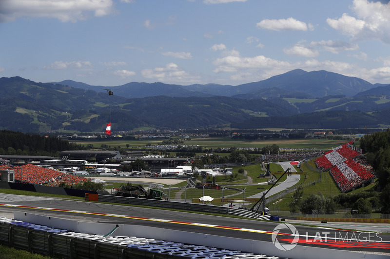 Helicopter with Austrian flag
