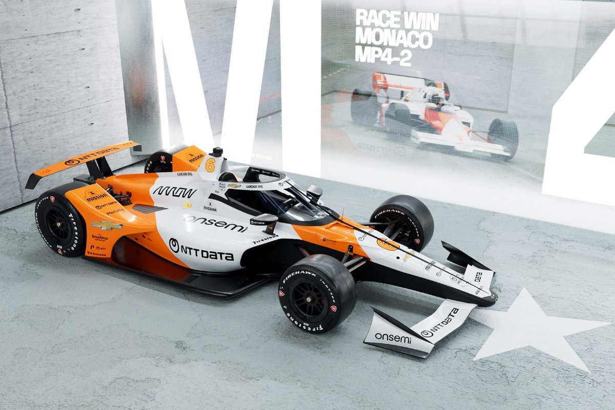 El coche de Felix Rosenqvist en Indy 500 lucirá como el McLaren de F1 de 1984.