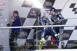 Podium: winner Valentino Rossi, Yamaha Factory Racing, second place Jorge Lorenzo, Yamaha Factory Ra
