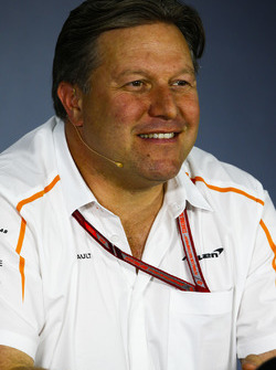 Zak Brown, Executive Director, McLaren Technology Group, in the team principals Press Conference
