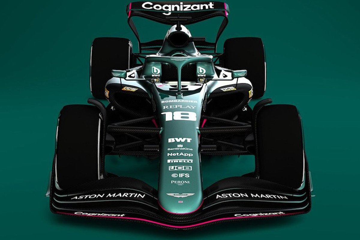 Así se vería un F1 2022 con la decoración de Aston Martin.