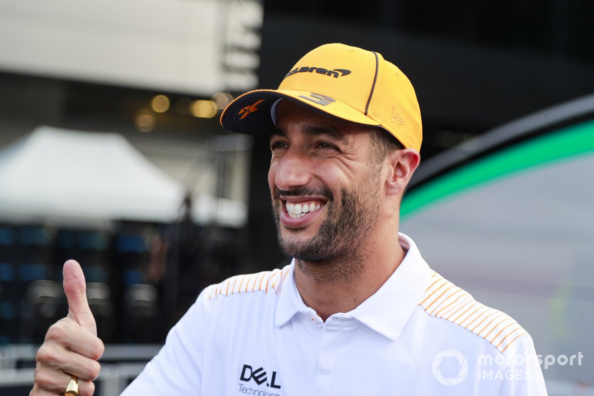 Daniel Ricciardo, McLaren speaks to the media