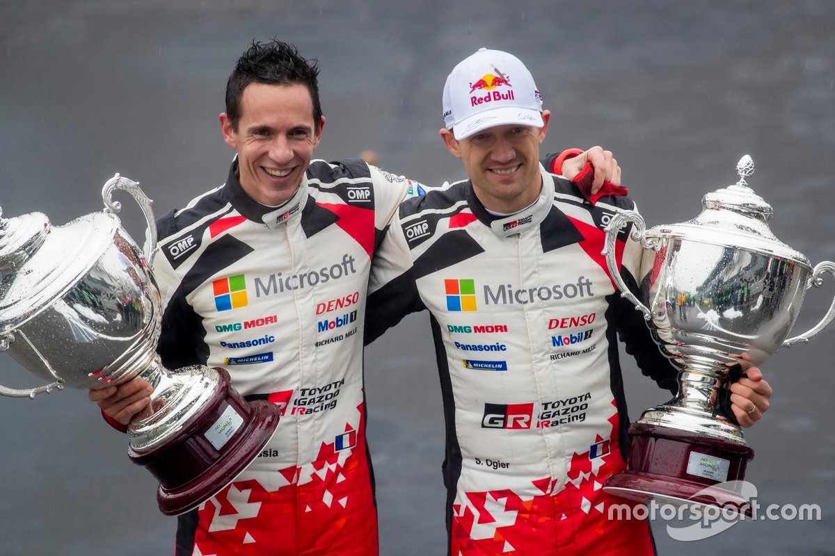 Pembalap Toyota Gazoo Racing, Sebastien Ogier, dan navigatornya, Julien Ingrassia, menjadi juara dunia WRC 2020 usai memenangi Reli Monza.