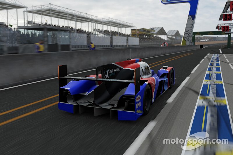 Виртуальный болид SMP Racing для суперфинала Le Mans Esport Series
