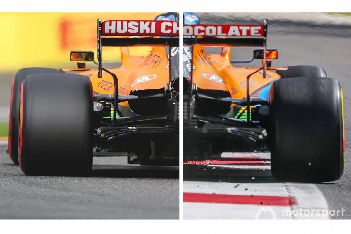 Trasera del McLaren MCL35