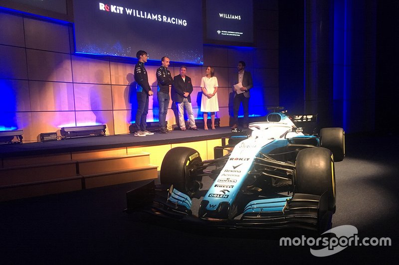 De presentatie van de nieuwe Williams-livery.