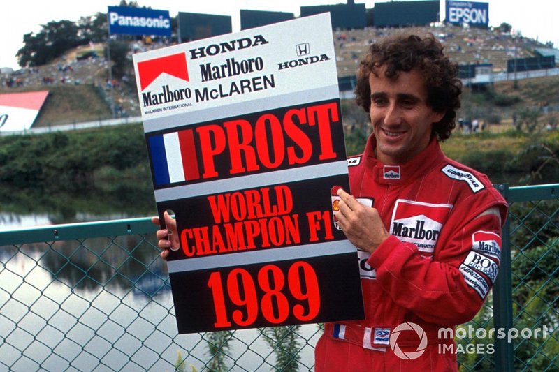 Alain Prost fue proclamado temporalmente Campeón del Mundo, ya que McLaren anunció su intención de apelar la decisión de descalificar a Ayrton Senna de la carrera