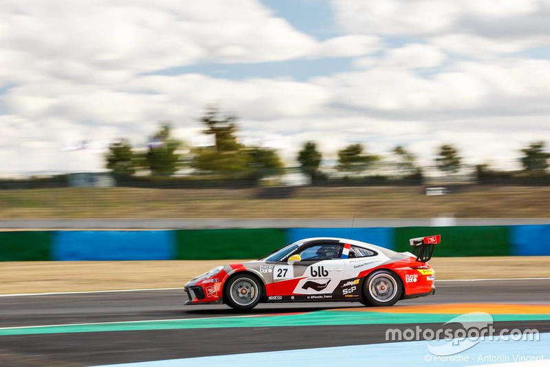 Valentin HASSE-CLOT #27, Sébastien Loeb Racing - Porsche Carrera Cup France à Magny-Cours, du 6 au 9 septembre 2018. Photo : Antonin Vincent.