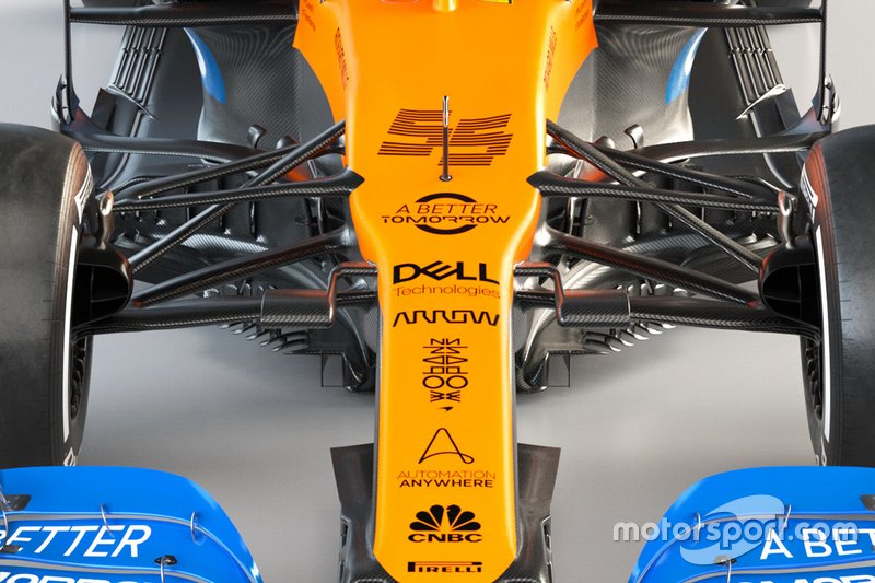 McLaren MCL35: l'ardita sospensione anteriore che favorisce l'aerodinamica e penalizza la meccanica