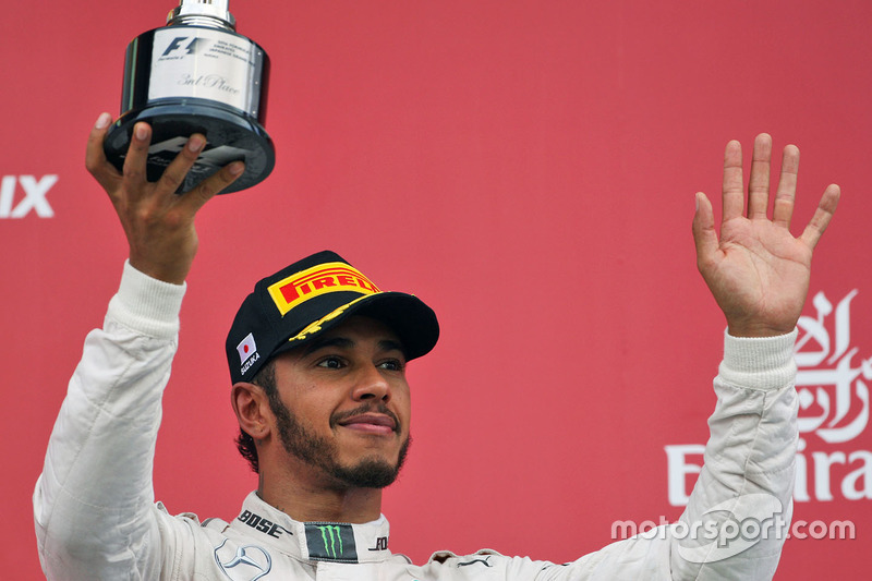 Льюіс Хемілтон, Mercedes AMG F1 радіє подіуму