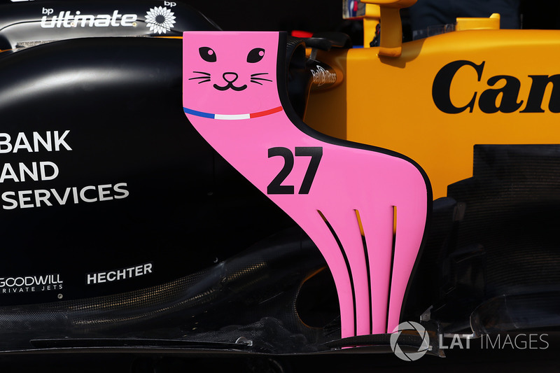 Renault Sport F1 Team RS17 detalle de la carrocería