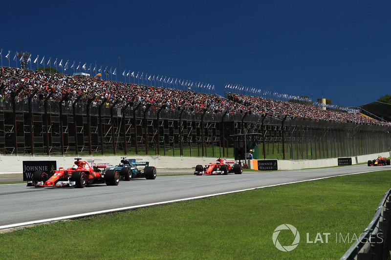 Sebastian Vettel, Ferrari SF70H líder l inicio