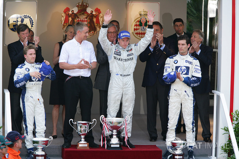 2005: 1. Kimi Raikkonen, 2. Nick Heidfeld, 3. Mark Webber