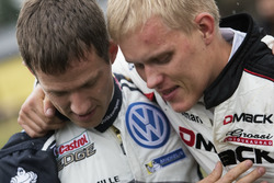 Sébastien Ogier, Volkswagen Polo WRC, Volkswagen Motorsport and Ott Tanak, DMACK World Rally Team