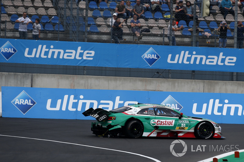 Машина Ніко Мюллера, Audi Sport Team Abt Sportsline, Audi RS 5 DTM, після аварії