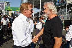 Danny Sullivan, FIA Steward, Flavio Briatore