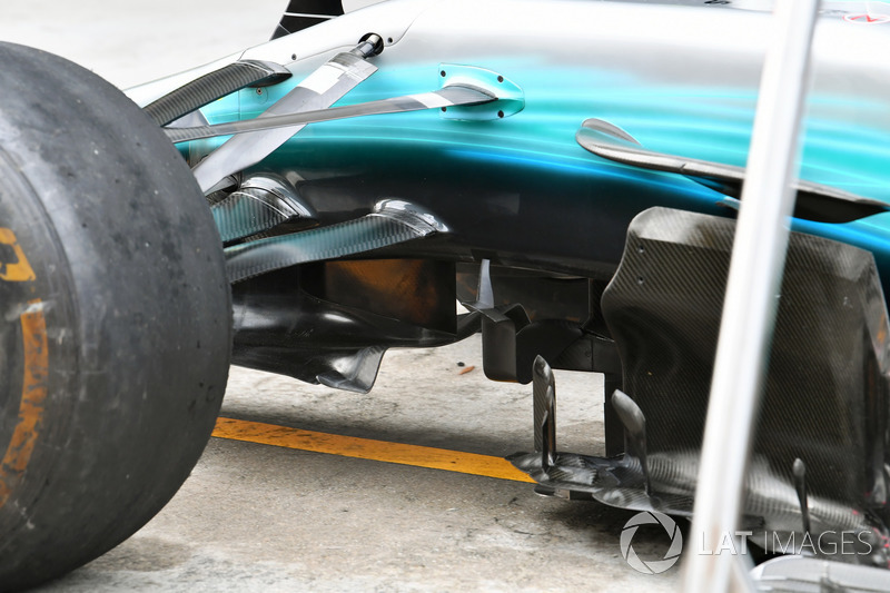 Mercedes F1 W08: Windabweiser