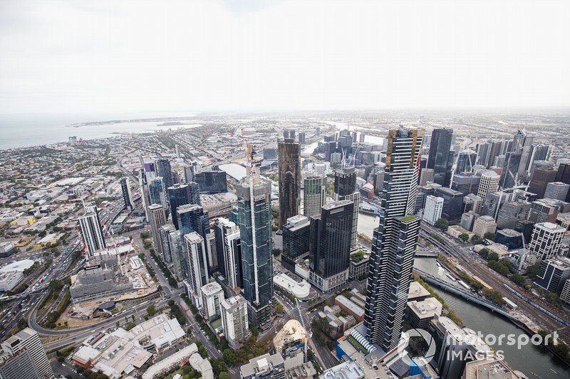 Aerial over Melbourne