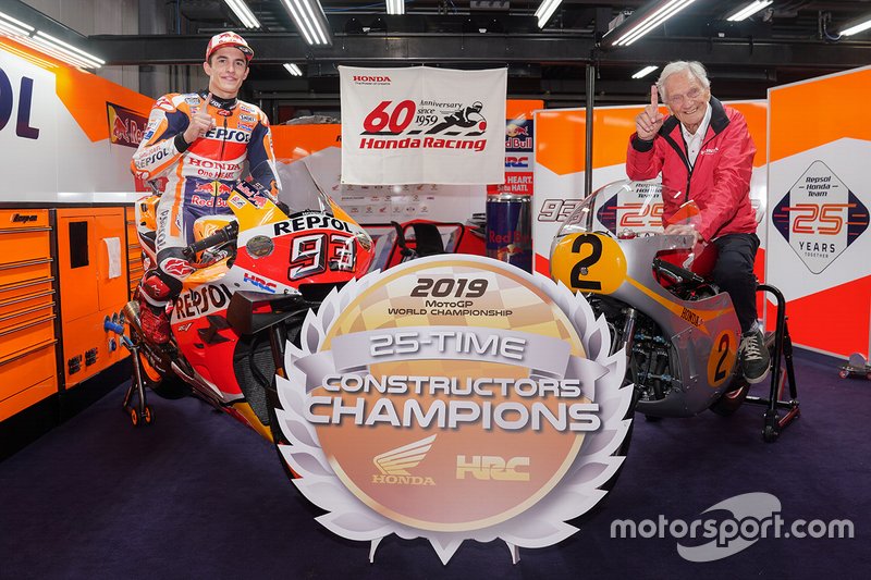 Jim Redman et Marc Marquez fêtent le 25e titres constructeurs de Honda