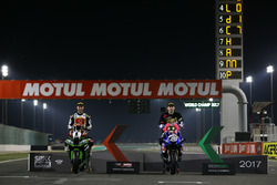 Superbike-Weltmeister 2017: Jonathan Rea, Kawasaki Racing; Supersport-Weltmeister 2017: Lucas Mahias