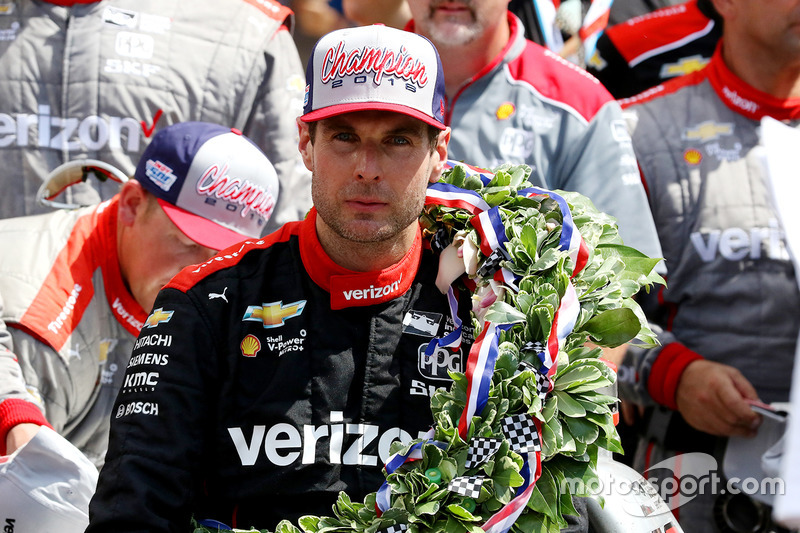 Il vincitore della gara Will Power, Team Penske Chevrolet