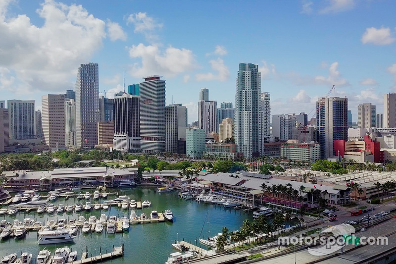 Tinjauan area sirkuit F1 yang diusulkan di Miami