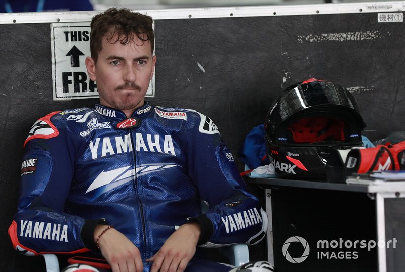 Juara dunia tiga kali MotoGP, Jorge Lorenzo, saat masih menjadi test rider Yamaha Factory Racing.