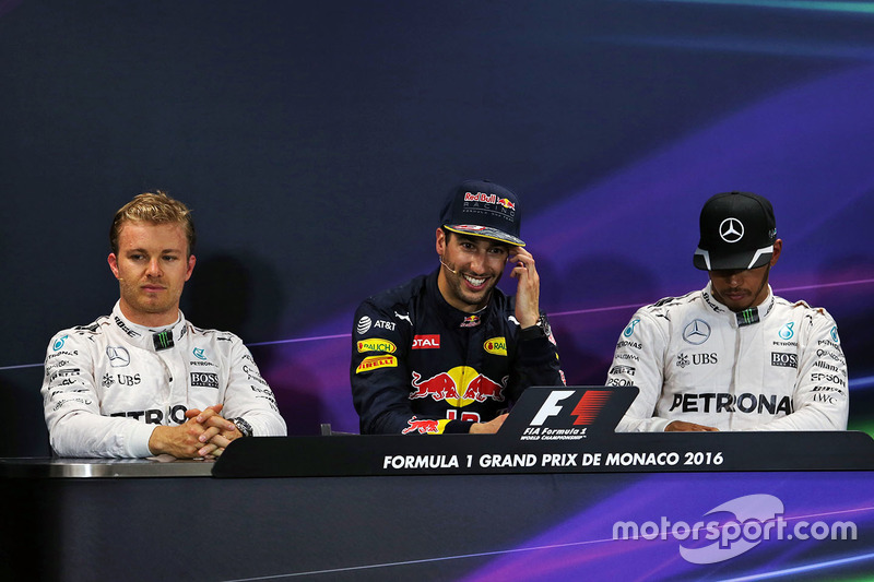 Nico Rosberg, Daniel Ricciardo, Lewis Hamilton